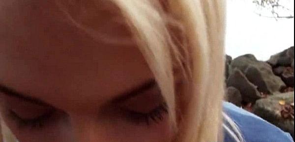  Blonde Czech girl Alive Bell facialed for some cash